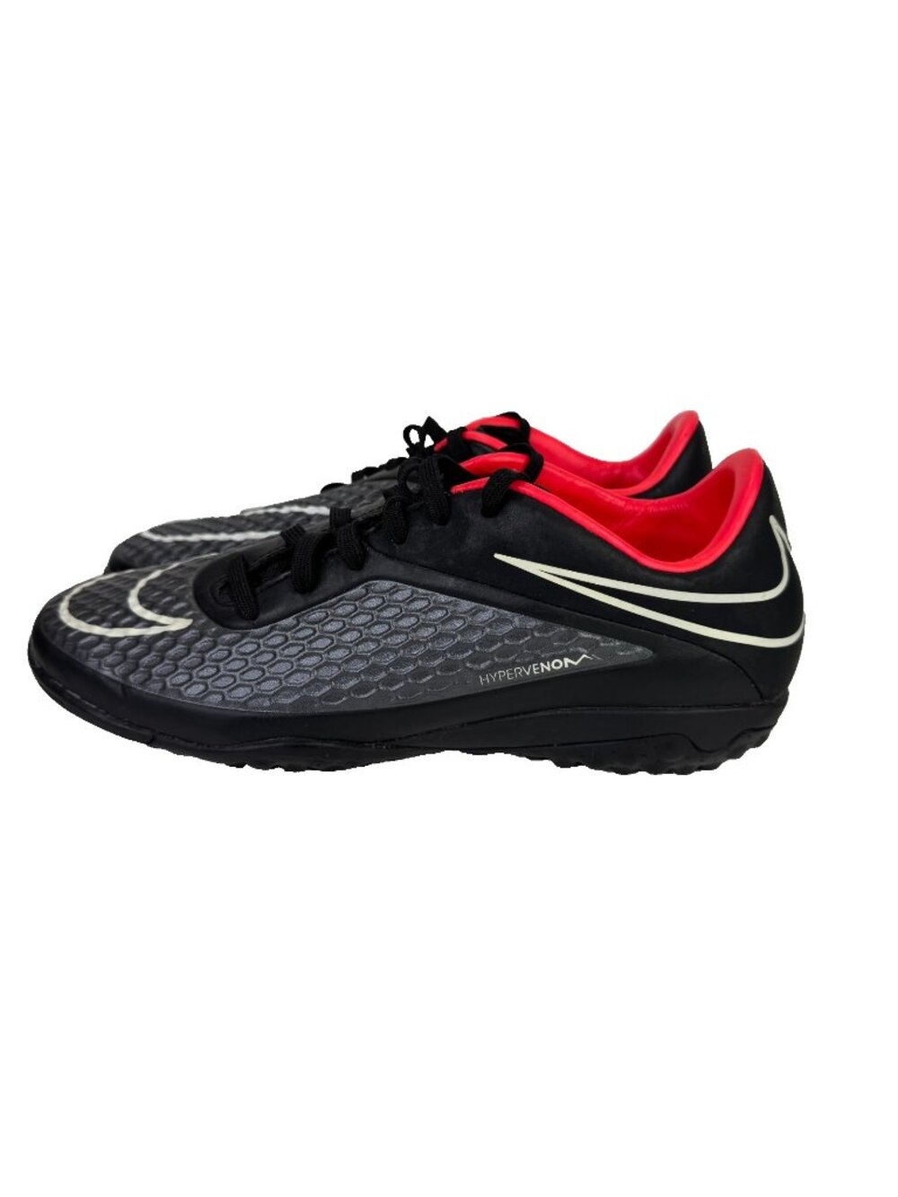 Nike Hypervenom Phantom TF Phelon 7.5 US Black Skull Phinish Indoor Soccer Shoes